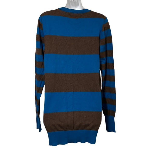 NWT Decree Striped Long Cardigan Sweater With Pockets - Picture 5 of 8